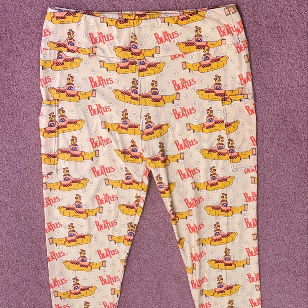 The Beatles Graphic Print Leggings